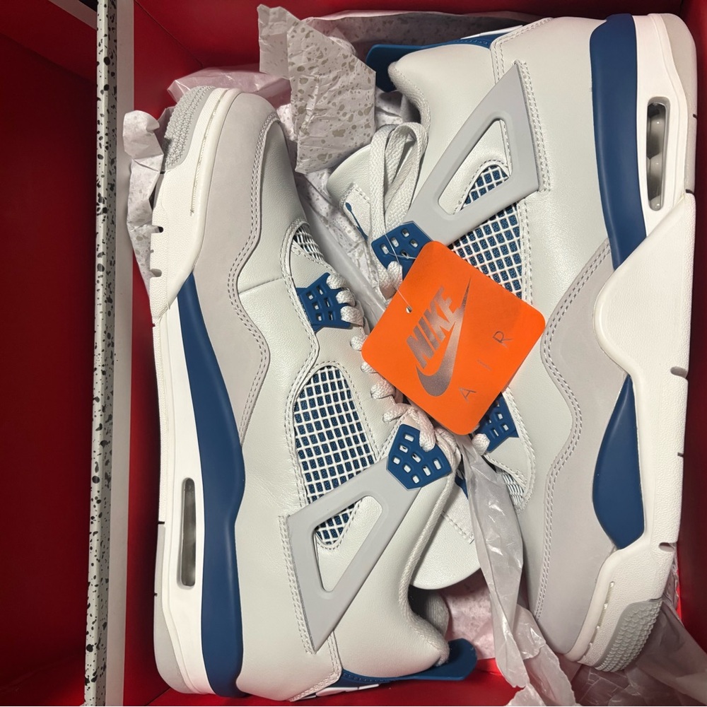 Jordan retro 4 military blue - Picture 6 of 7
